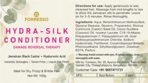 hydra silk damage reversal conditioner (100g) jamaican black castor & hyaluronic acid