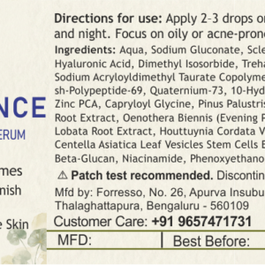 pure balance sebum control serum (15g) zinc pca + plant exosomes