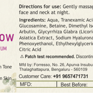 tranexaglow hyperpigmentation serum (15g) 5% tranexamic acid + alpha arbutin